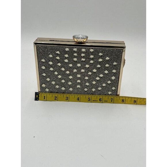 INC International Concepts Women's Clutch Metal Rose Gold - Silver Handbags - Picture 10 of 12